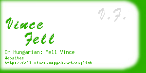 vince fell business card
